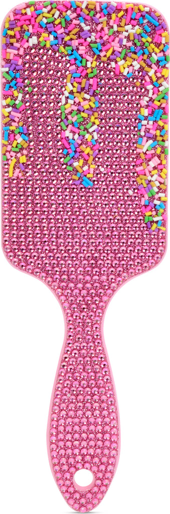 Sprinkle Sparkle Paddlebrush with glittery design for stylish hair brushing