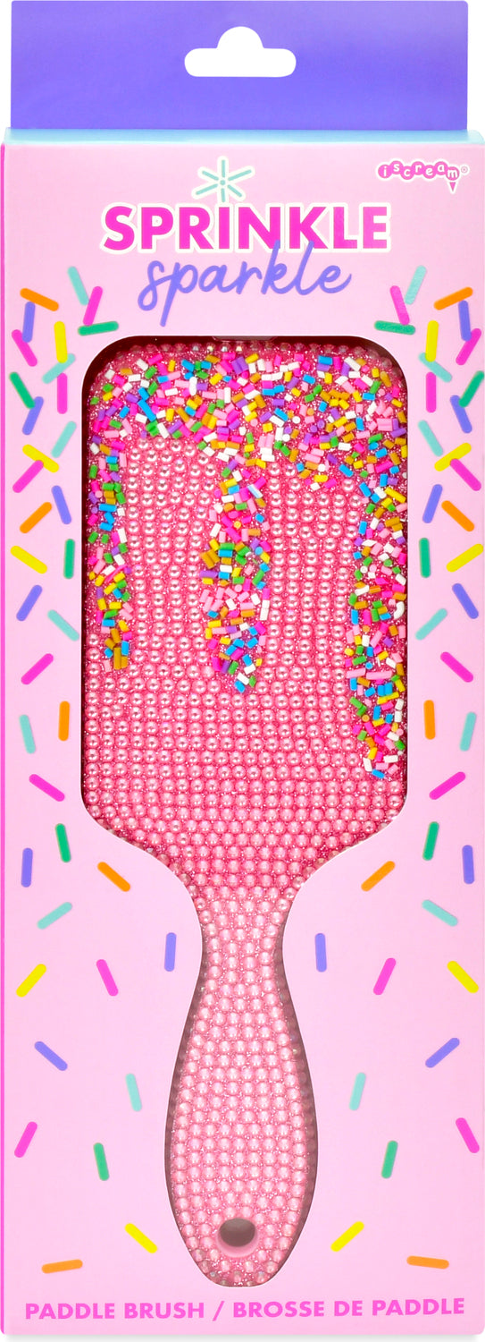 Sprinkle Sparkle Paddlebrush with glittery design for stylish hair brushing