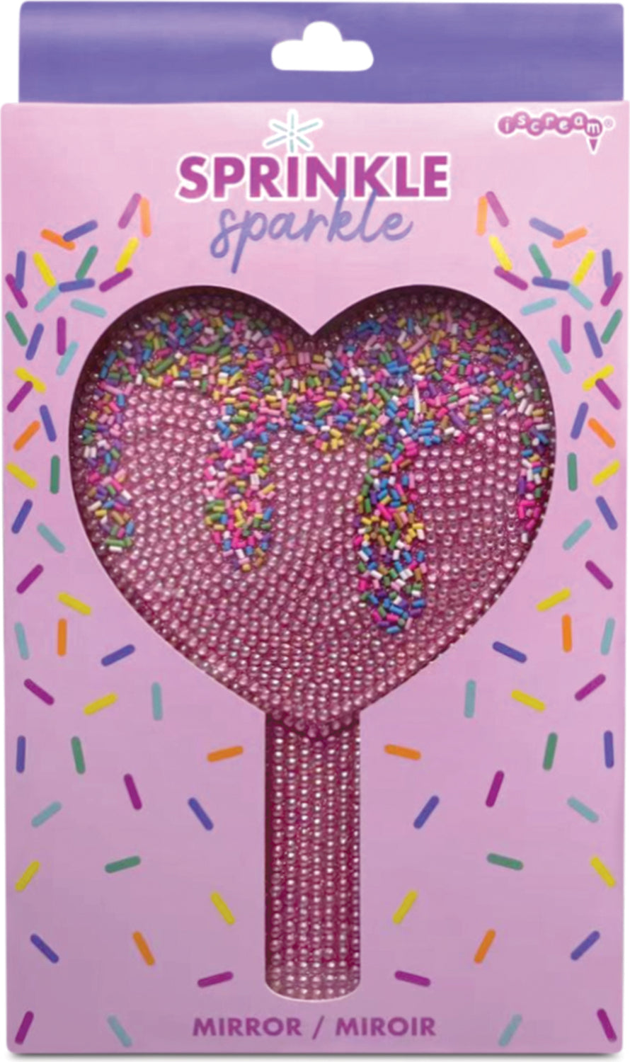 Sprinkle Sparkle Mirror with glittery design for teen room decoration