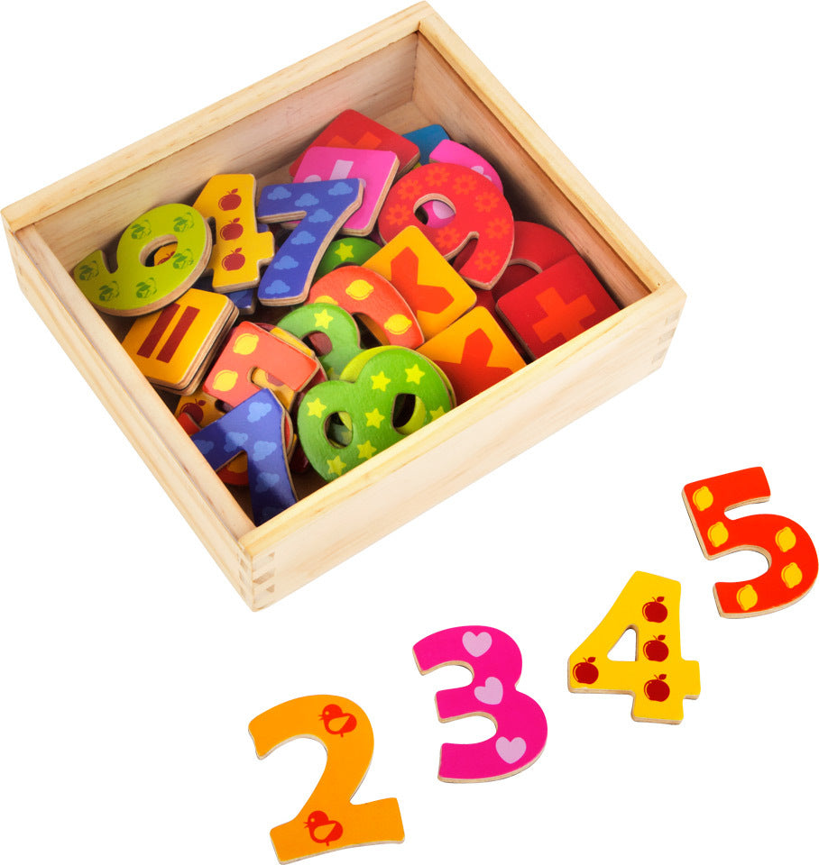Colourful Magnetic Numbers set with bright numeric magnets for math learning and play