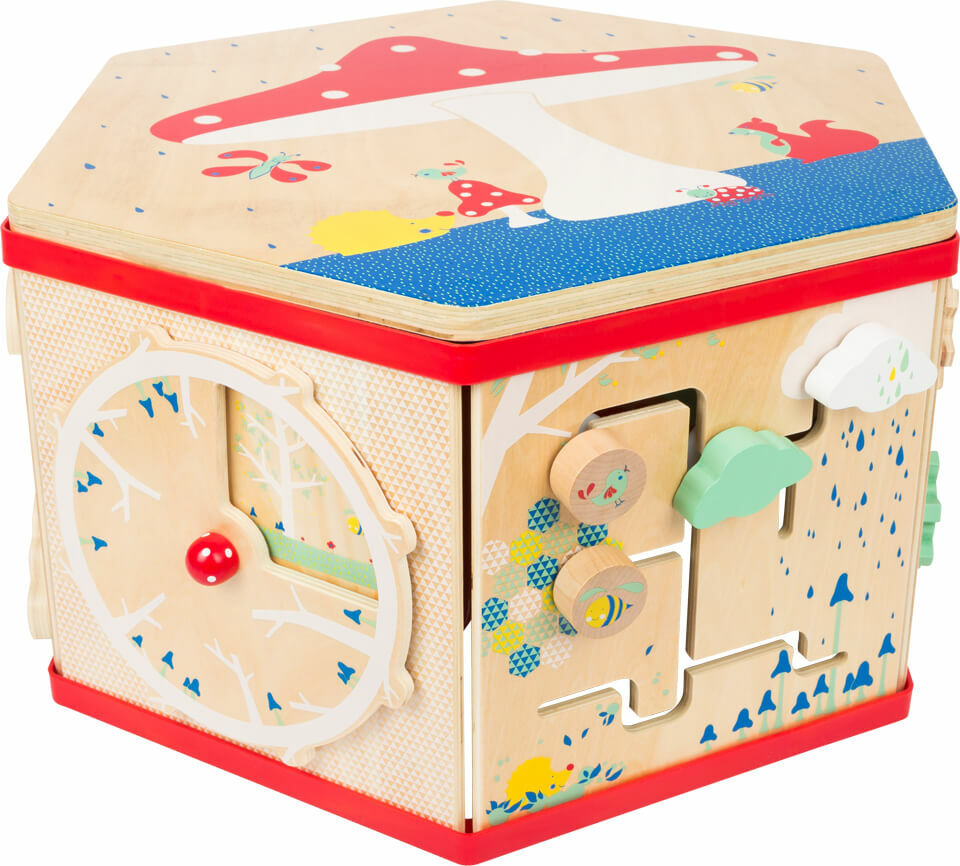 Motor Skills Cube XL Move it! with multiple activities for developing fine motor skills