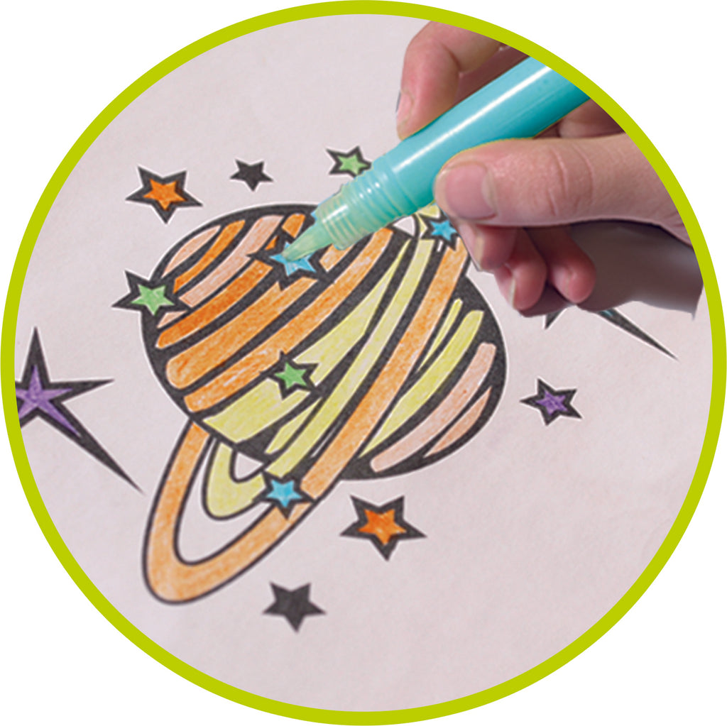 Glow-in-the-dark color pens set of 3 by Legler USA Small Foot for creative writing and drawing