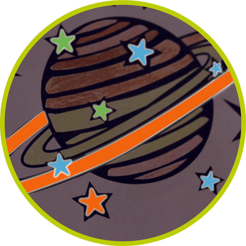 Glow-in-the-dark color pens set of 3 by Legler USA Small Foot for creative writing and drawing