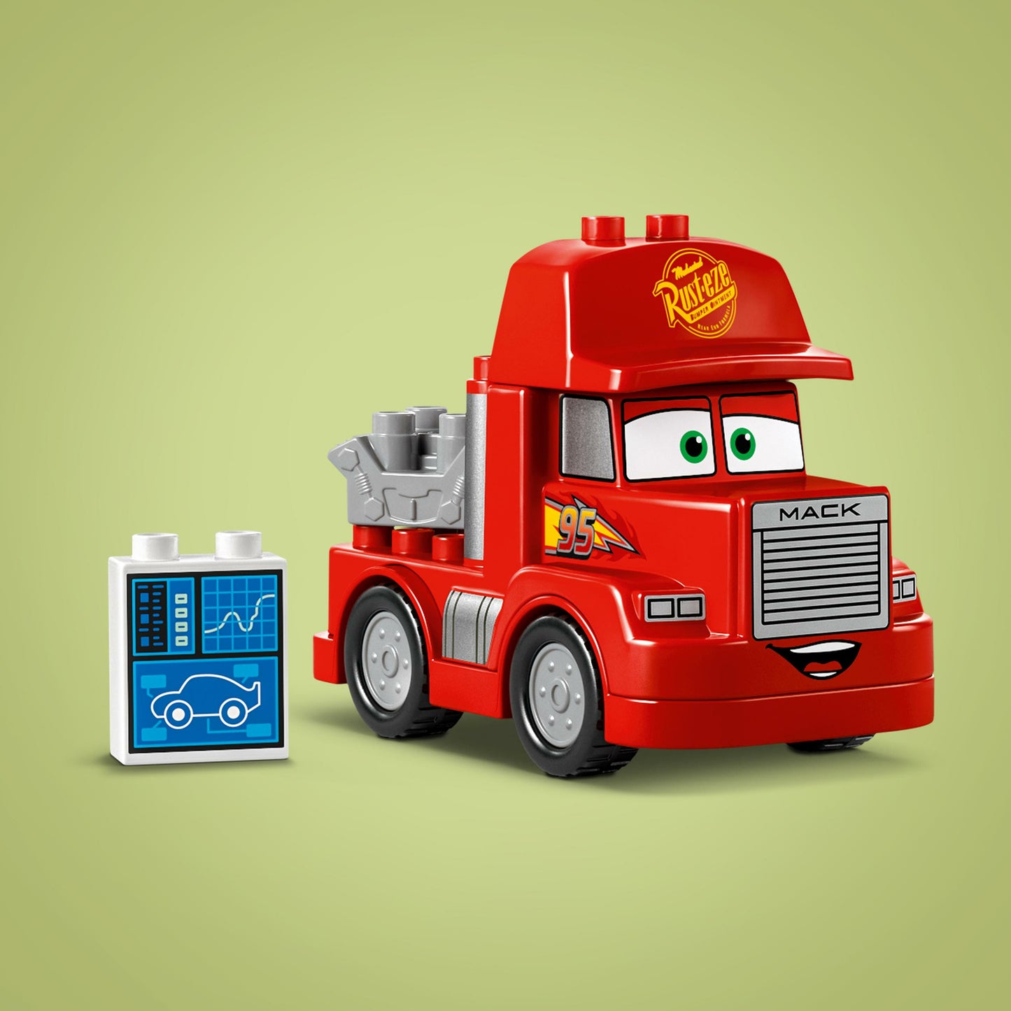 LEGO DUPLO Disney and Pixar’s Cars Mack at the Race red truck toy for toddlers
