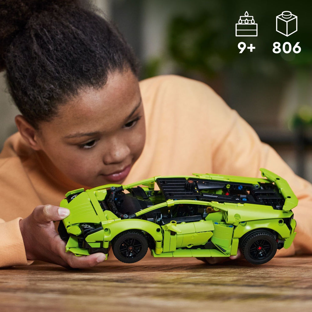 LEGO Technic Lamborghini Huracán Tecnica detailed supercar building set