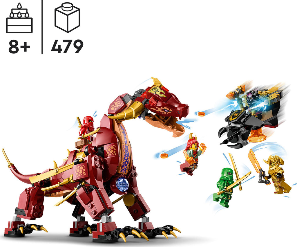 LEGO® NINJAGO® Heatwave Transforming Lava Dragon