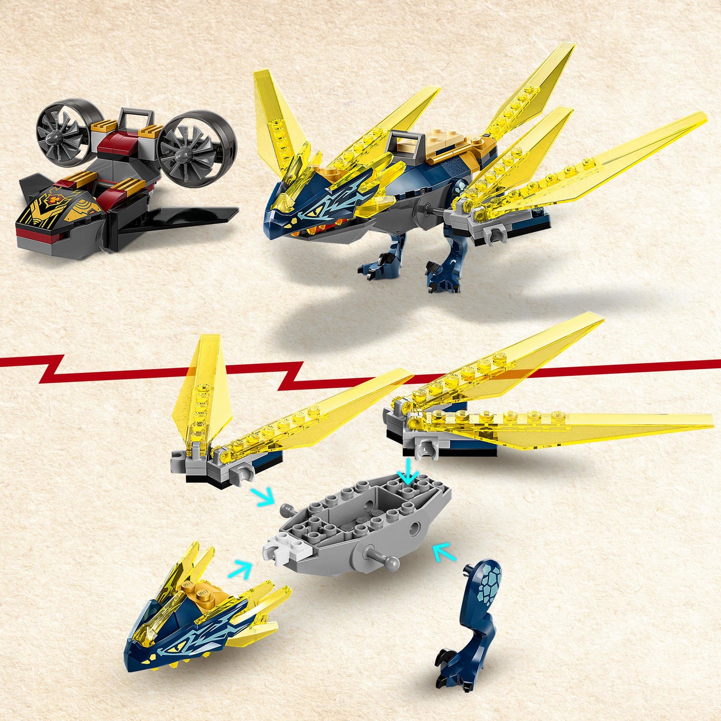 LEGO® NINJAGO® Nya and Arin's Baby Dragon Battle