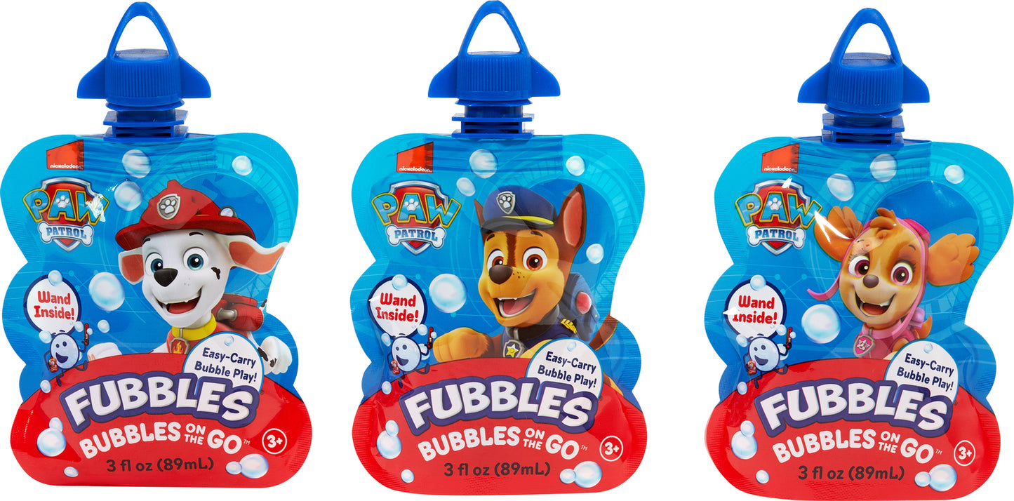 Paw Patrol Bubbles On The Go (assorted styles)