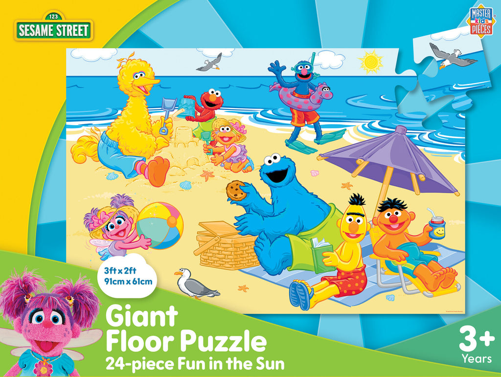 Sesame Street - Fun in The Sun 24 Piece Floor Puzzle