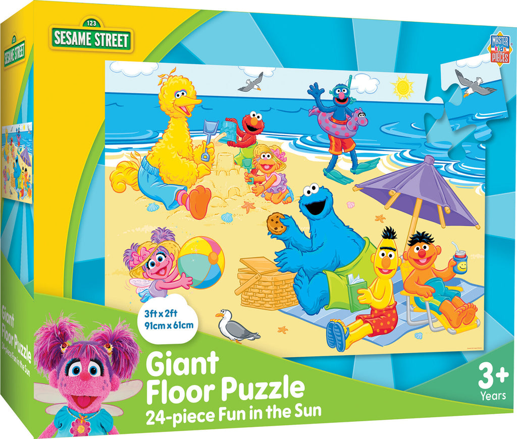 Sesame Street - Fun in The Sun 24 Piece Floor Puzzle