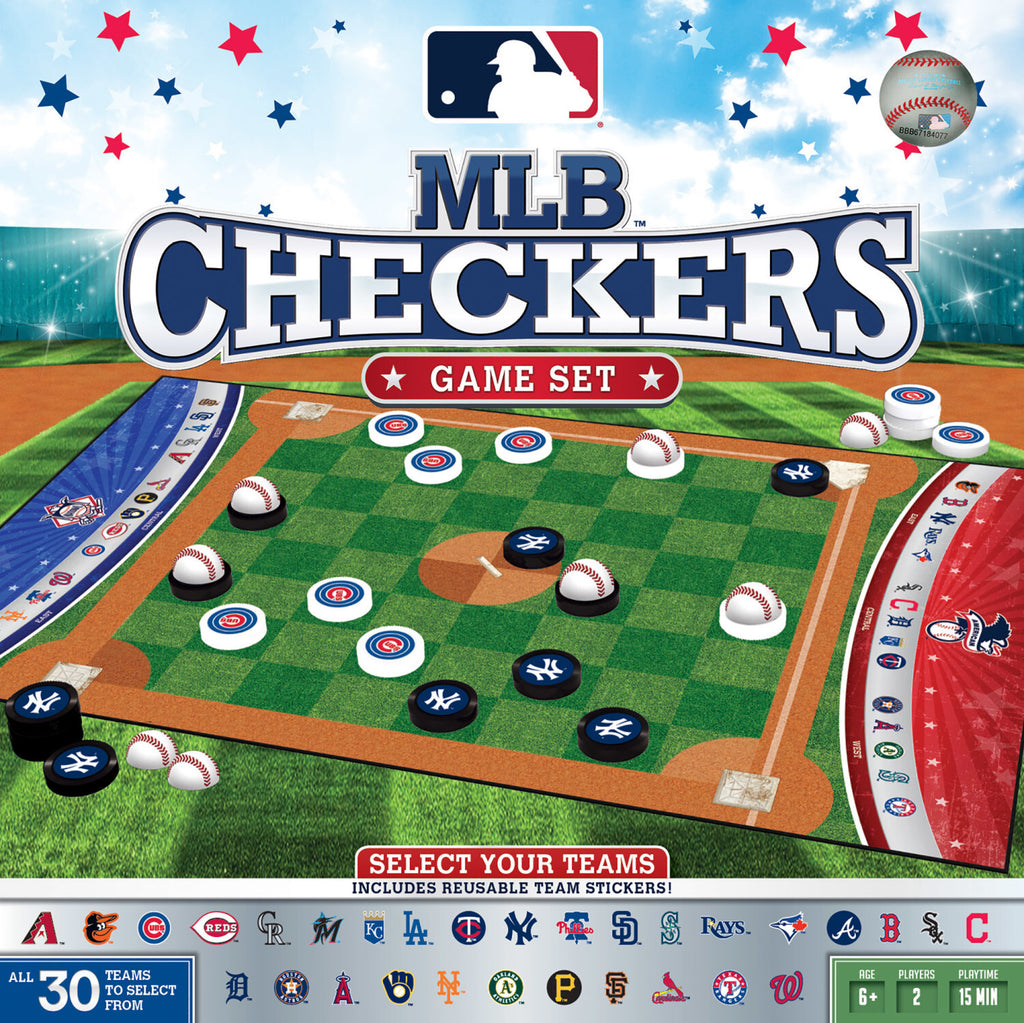 MLB Checkers - Official MLB licensed checkers game featuring baseball team themes