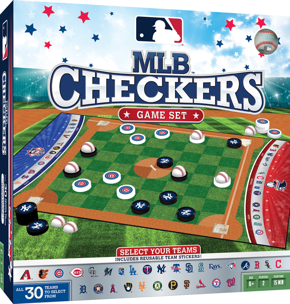 MLB Checkers - Official MLB licensed checkers game featuring baseball team themes