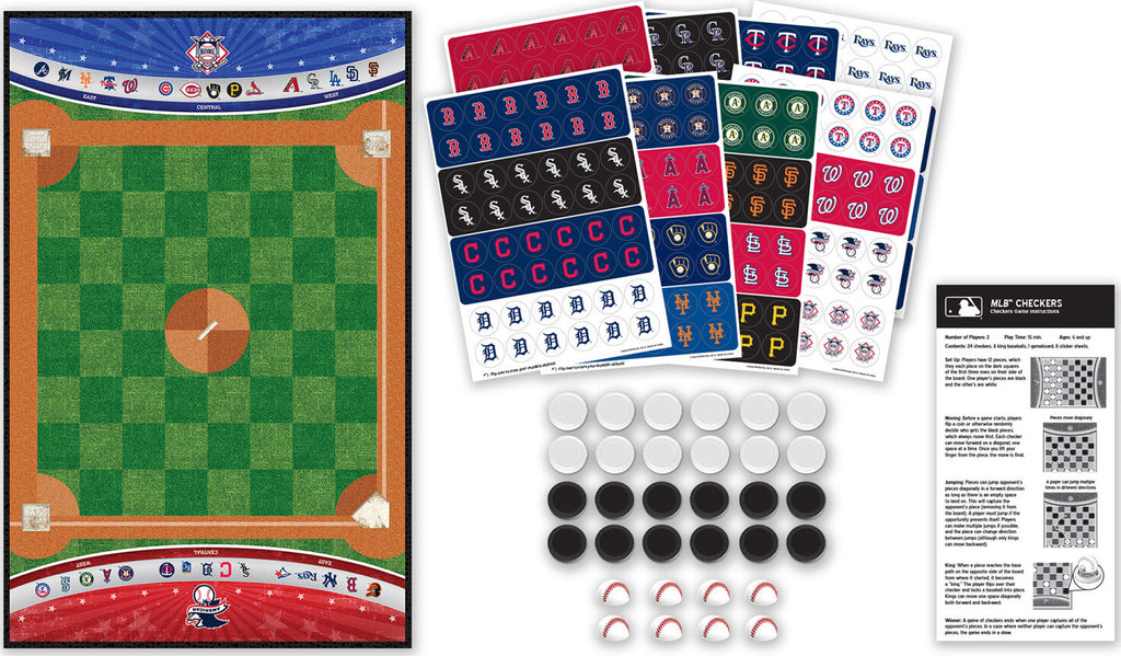 MLB Checkers - Official MLB licensed checkers game featuring baseball team themes
