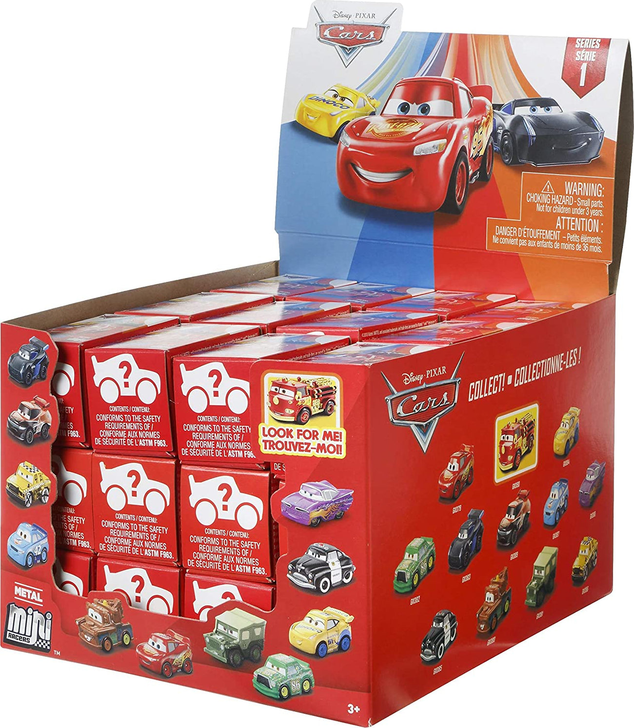 Disney Pixar Cars Mini assorted - Mattel collectible mini cars featuring beloved characters from the Cars movie franchise