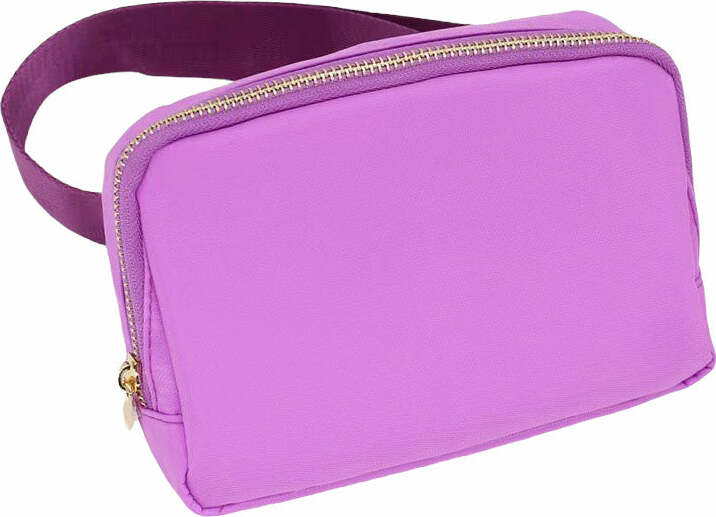 Varsity Purple Waist Pack – Stylish Adjustable Fanny Bag
