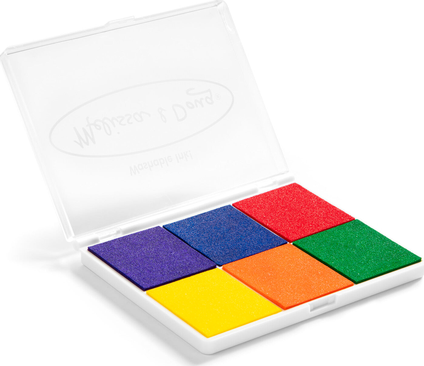 Rainbow Stamp Pad with multiple vibrant colors for creative stamping projects and colorful artwork