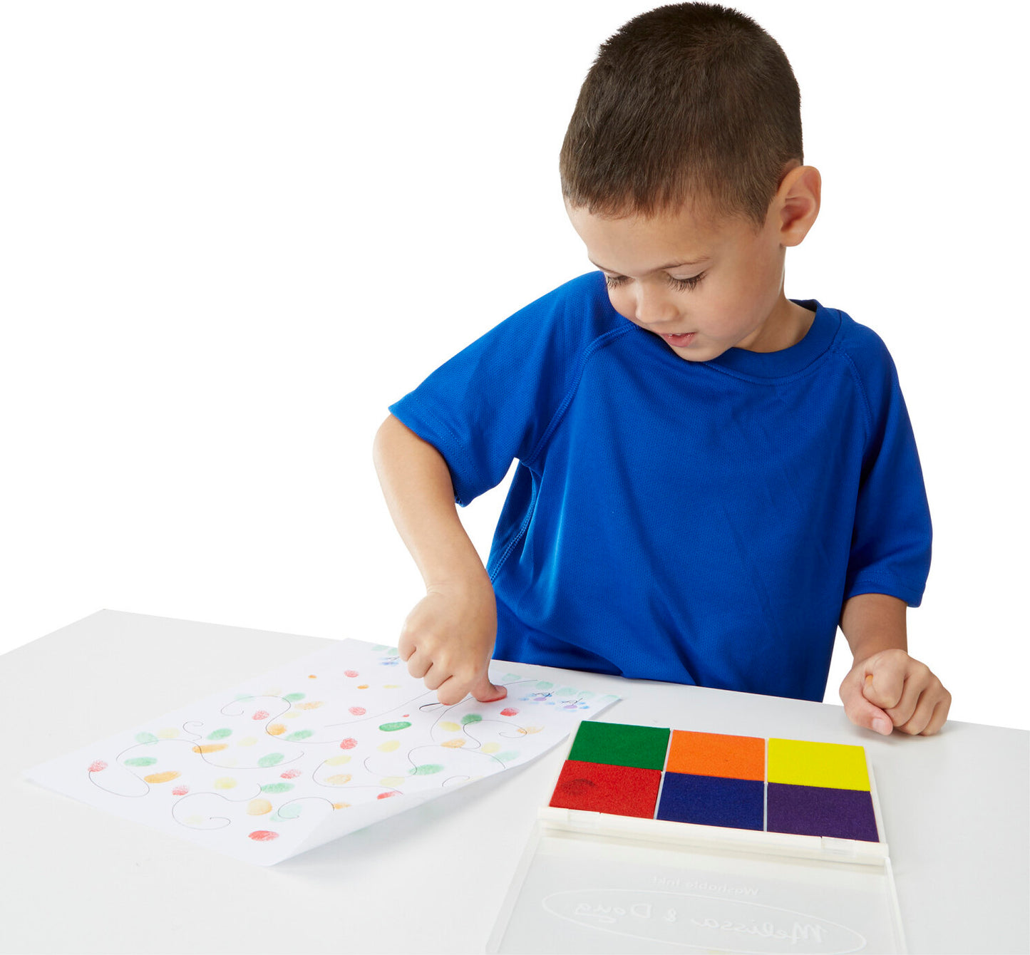 Rainbow Stamp Pad with multiple vibrant colors for creative stamping projects and colorful artwork