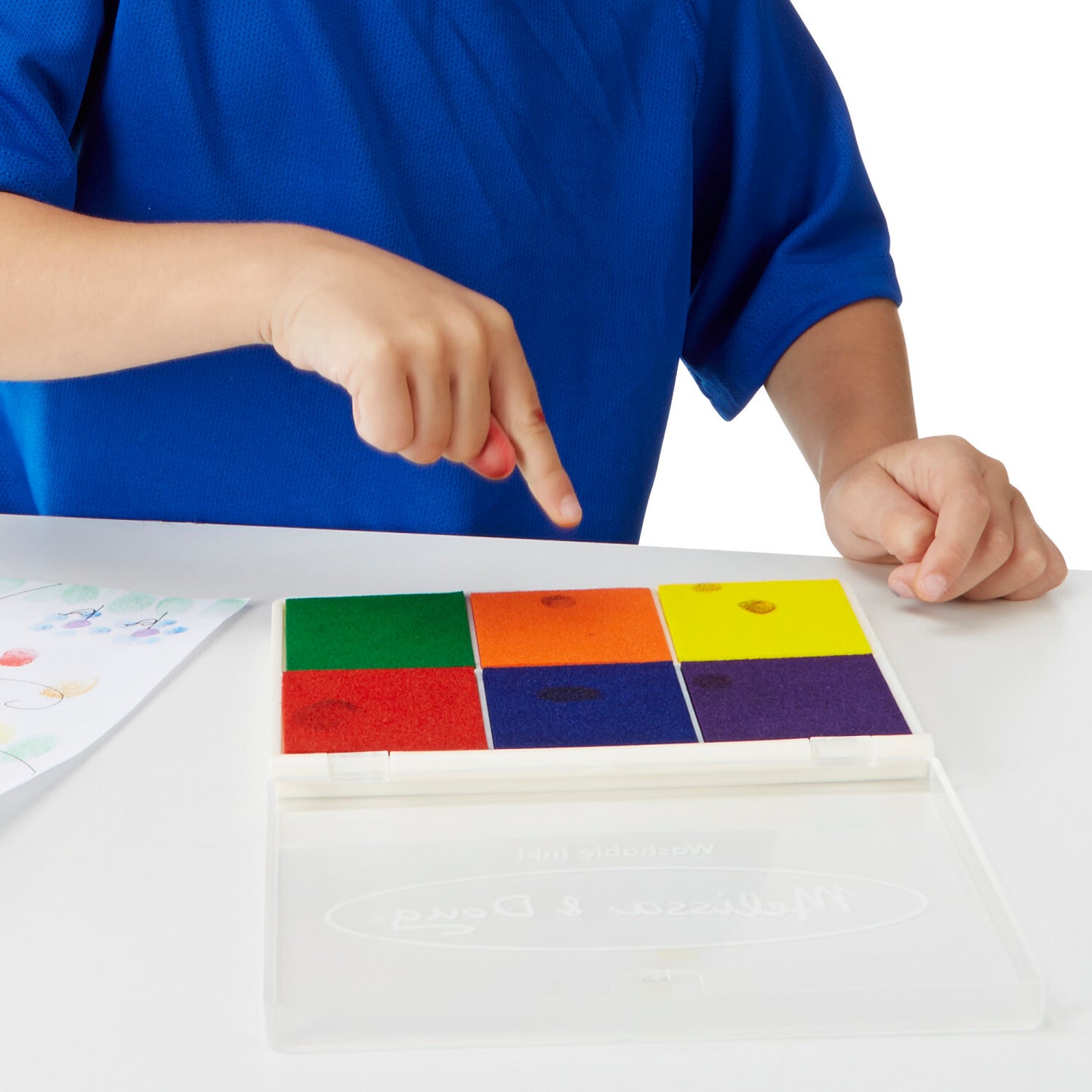 Rainbow Stamp Pad with multiple vibrant colors for creative stamping projects and colorful artwork