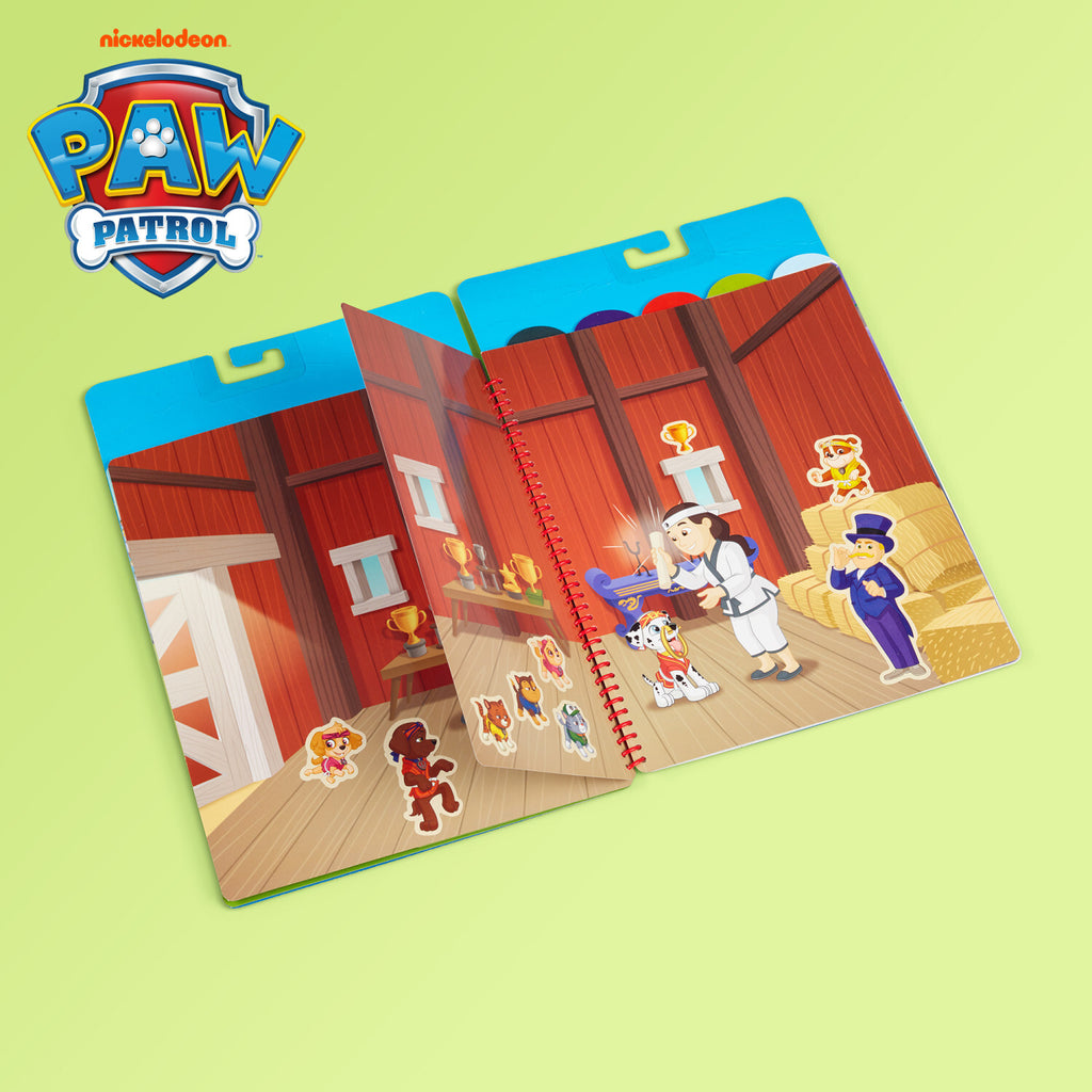 Paw Patrol Restickable Stickers Flip-Flap Pad - Classic Missions