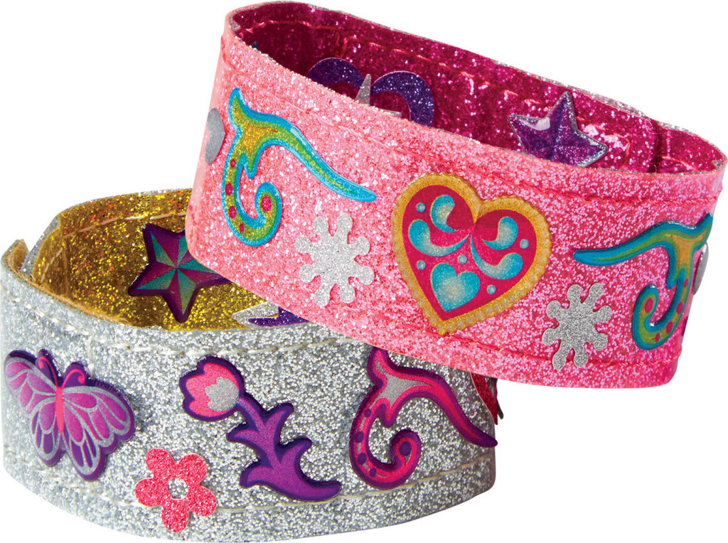 Melissa & Doug Design-Your-Own Bracelets craft kit with blank bracelets and decorating supplies