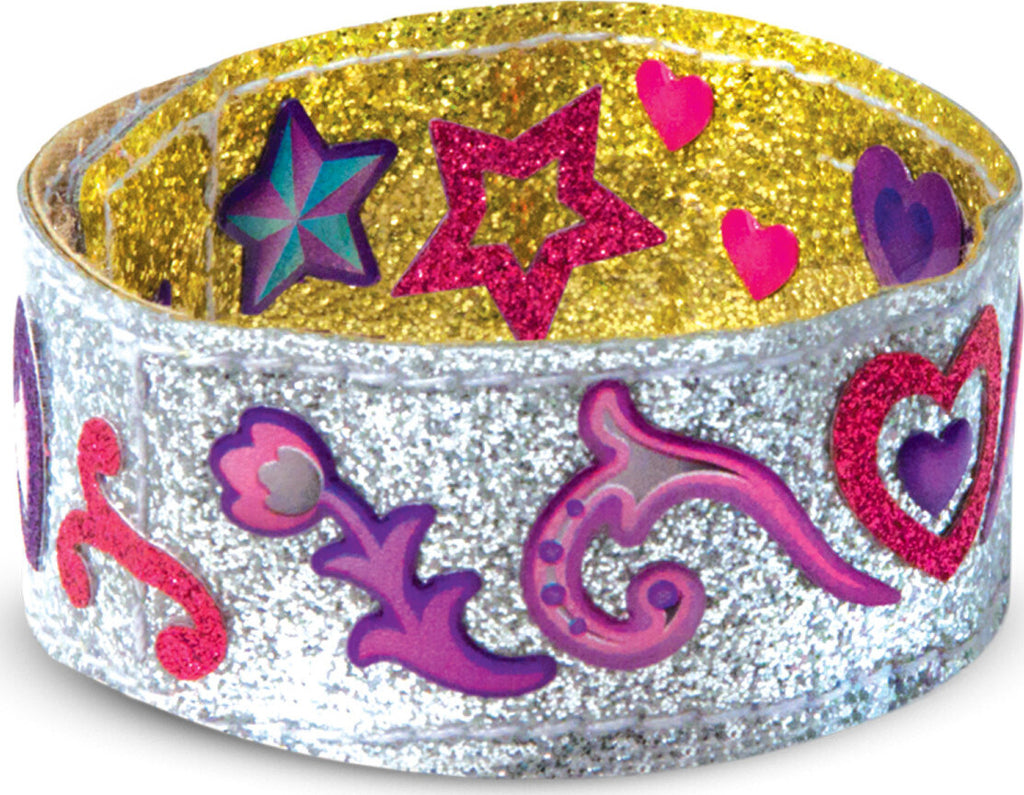 Melissa & Doug Design-Your-Own Bracelets craft kit with blank bracelets and decorating supplies