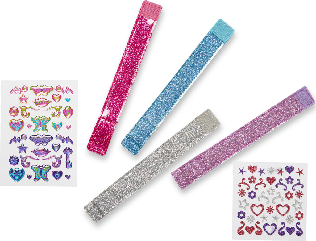 Melissa & Doug Design-Your-Own Bracelets craft kit with blank bracelets and decorating supplies