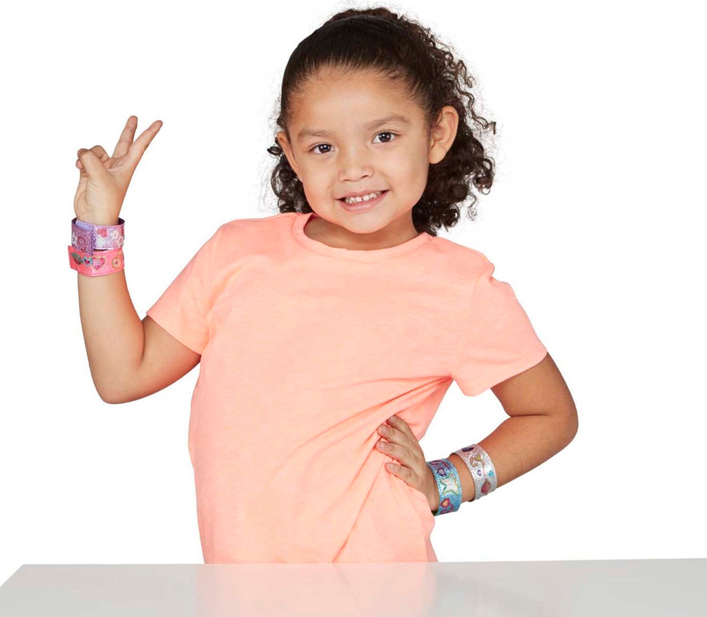 Melissa & Doug Design-Your-Own Bracelets craft kit with blank bracelets and decorating supplies