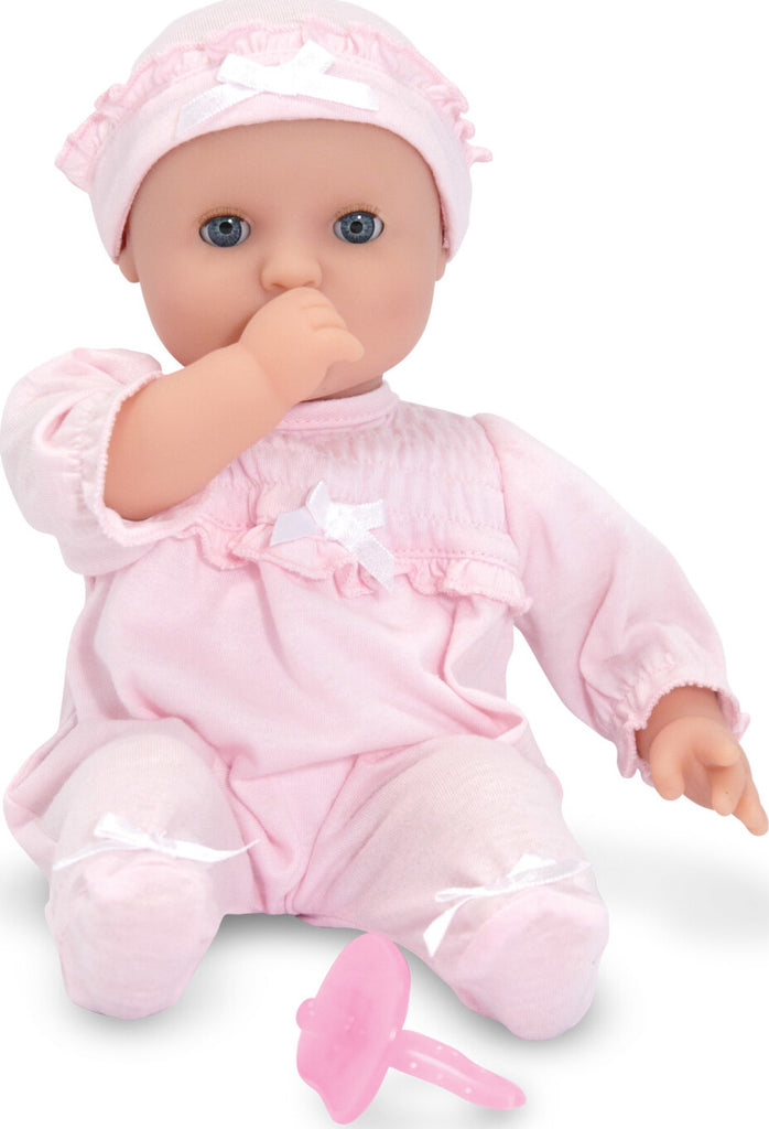 Mine to Love Jenna 12 inch baby doll with realistic features for nurturing play and caregiving practice