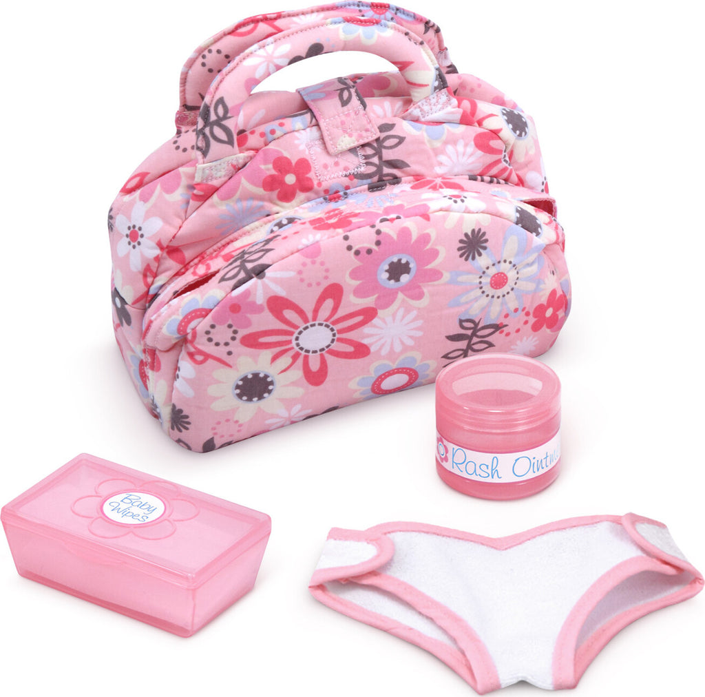 Melissa & Doug Mine to Love diaper bag set with doll care accessories and realistic baby items
