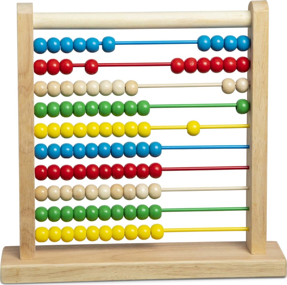 Abacus Classic Wooden Toy with colorful beads for counting and early math learning