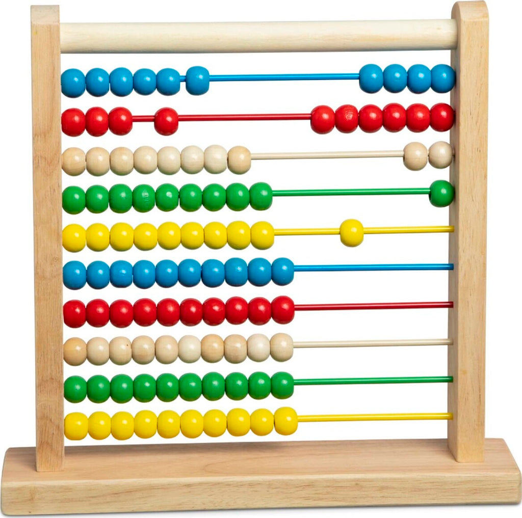 Abacus Classic Wooden Toy with colorful beads for counting and early math learning
