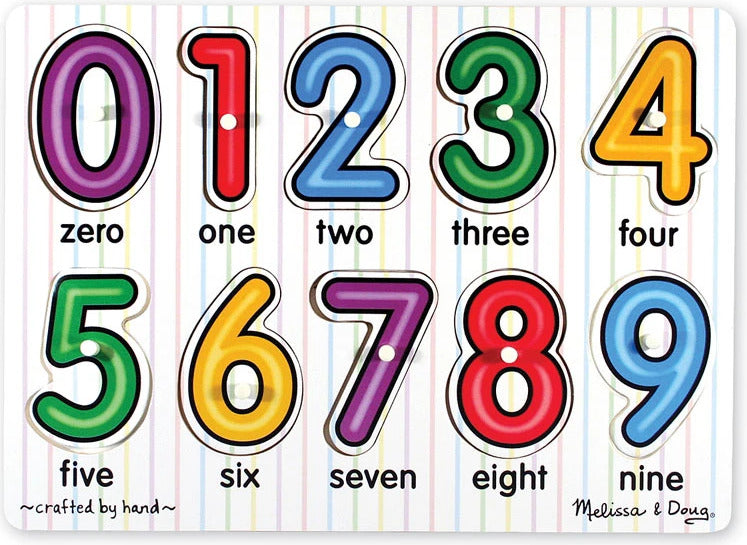 See-Inside Numbers Peg Puzzle (assorted styles)