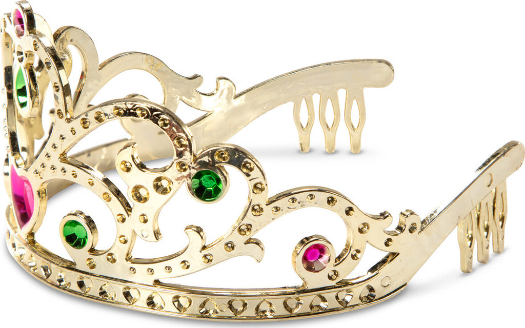 Melissa & Doug Crown Jewels Tiaras 4-pack dress up set with gold and silver crowns