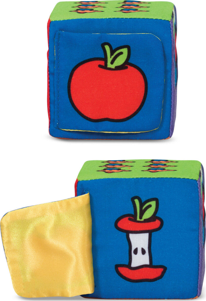 Melissa & Doug Match & Build soft fabric blocks with patterns, textures, and safe construction for babies