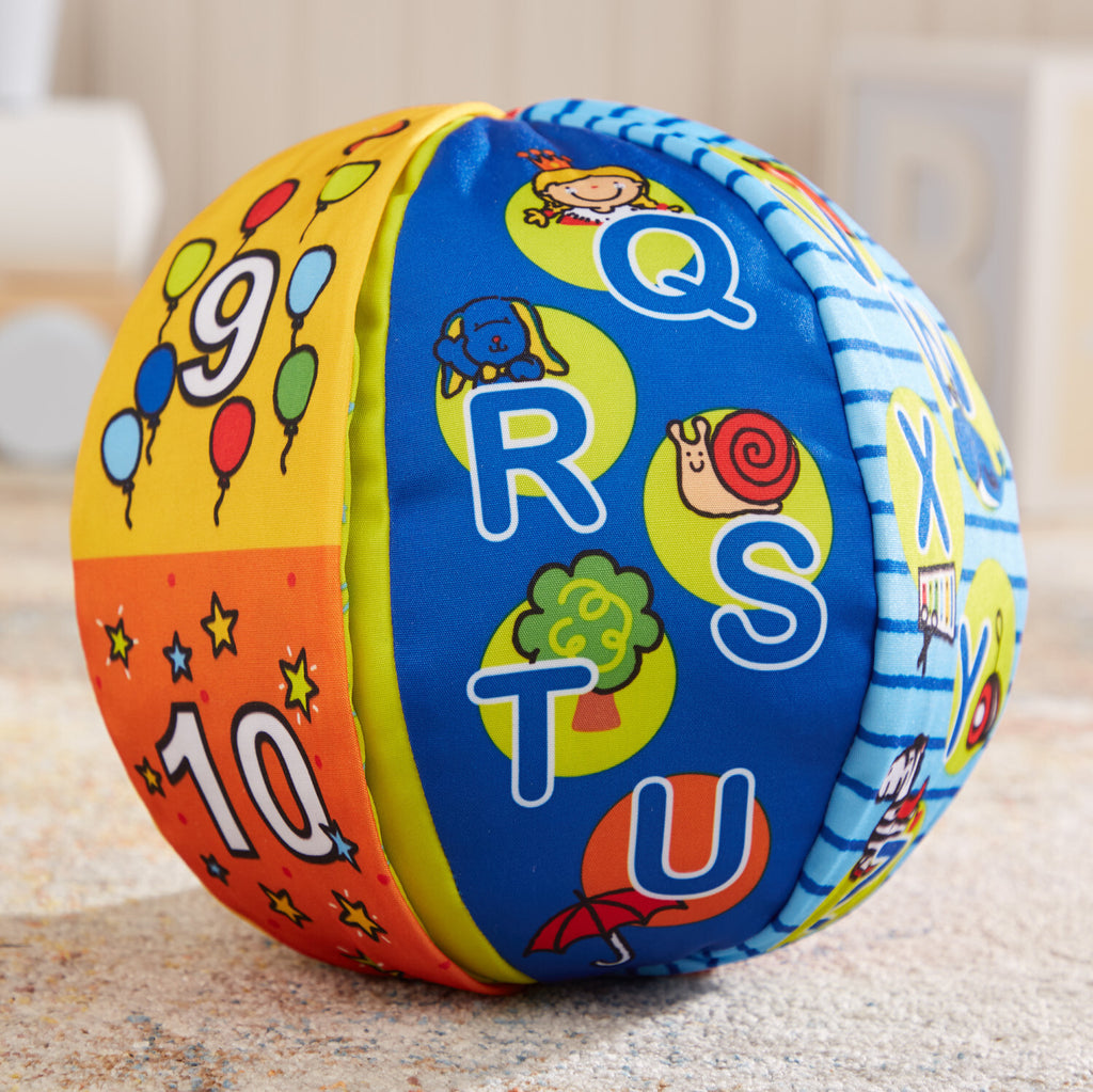 Melissa & Doug 2-in-1 talking ball with lights, sounds, and educational activities for babies and toddlers