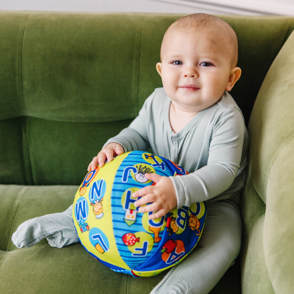 Melissa & Doug 2-in-1 talking ball with lights, sounds, and educational activities for babies and toddlers