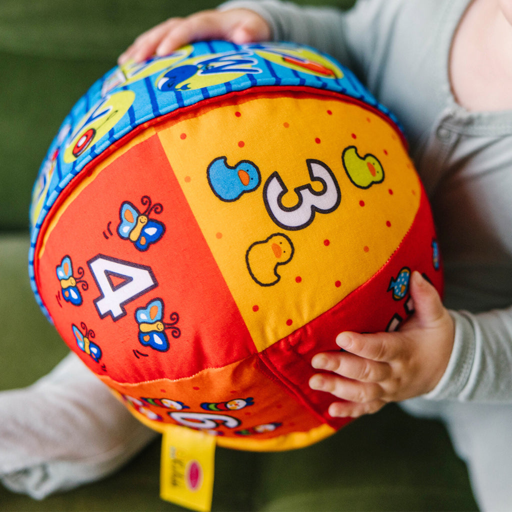 Melissa & Doug 2-in-1 talking ball with lights, sounds, and educational activities for babies and toddlers