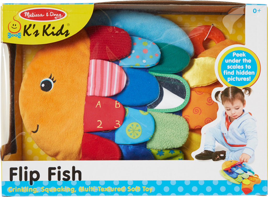 Flip Fish Baby Toy with colorful flipping action and engaging textures for infant sensory development and play