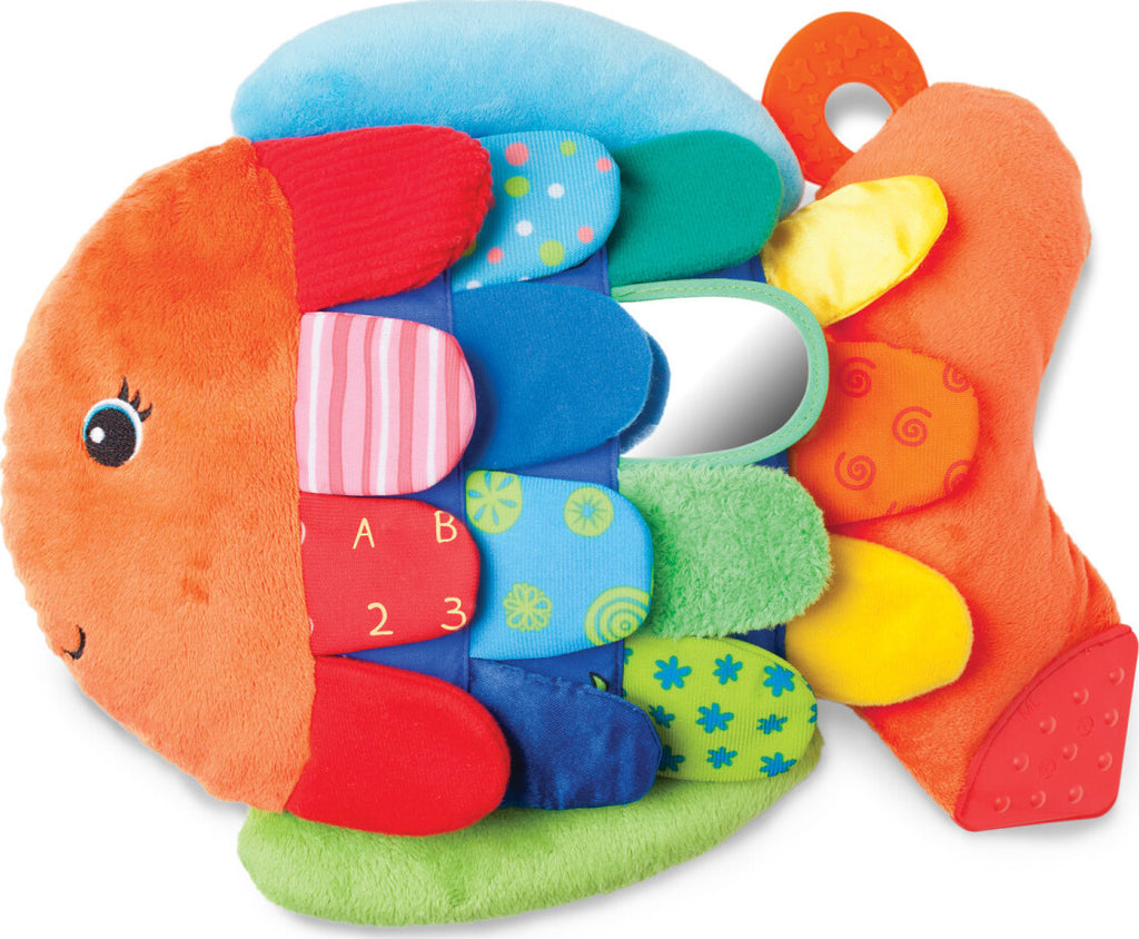 Flip Fish Baby Toy with colorful flipping action and engaging textures for infant sensory development and play