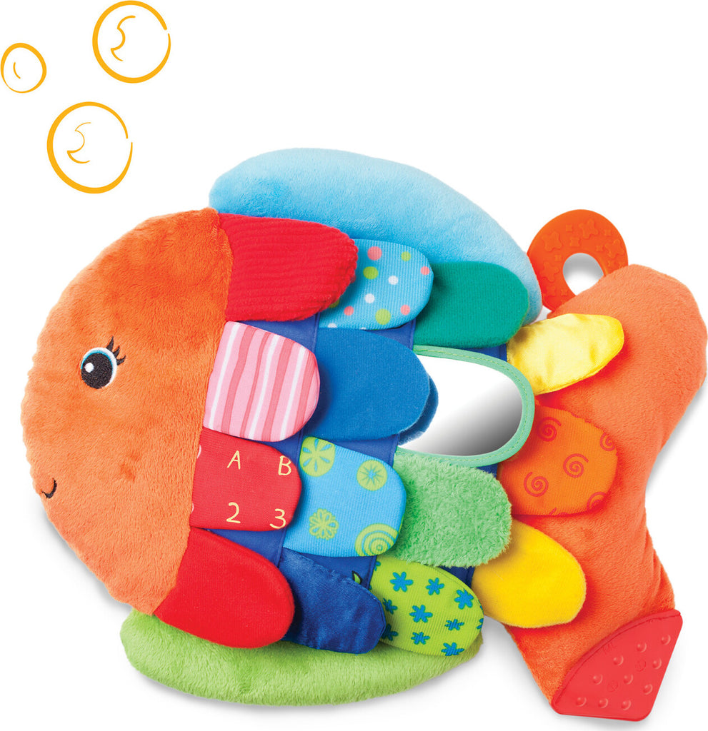 Flip Fish Baby Toy with colorful flipping action and engaging textures for infant sensory development and play