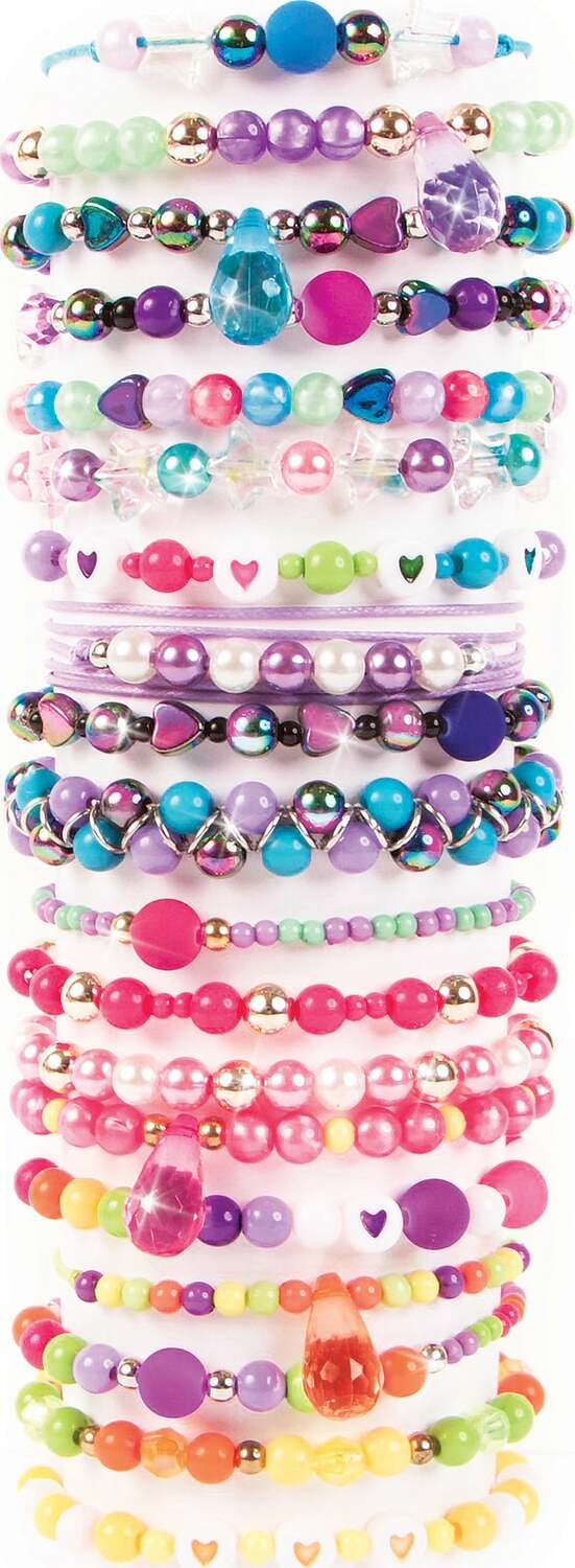 Make It Real Ultimate Bead Studio with hundreds of beads, charms, and jewelry making supplies