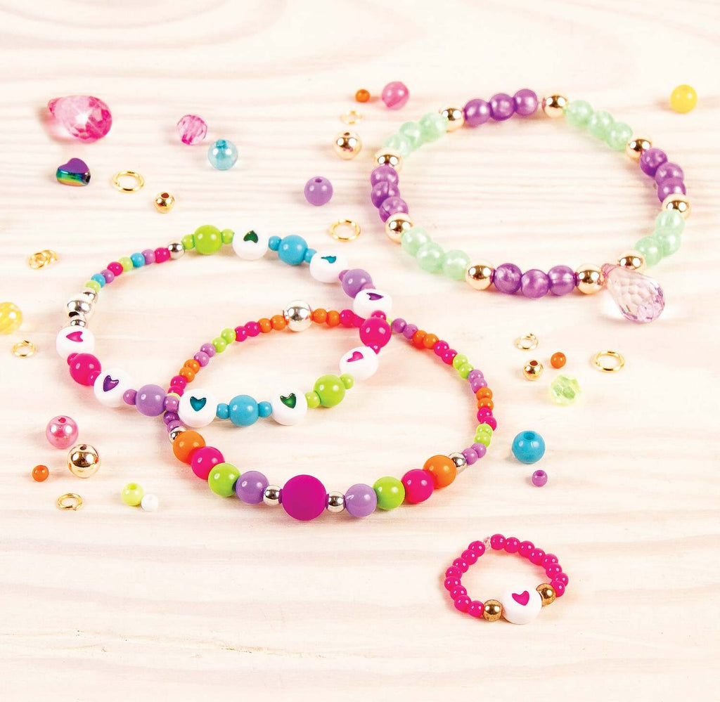 Make It Real Ultimate Bead Studio with hundreds of beads, charms, and jewelry making supplies