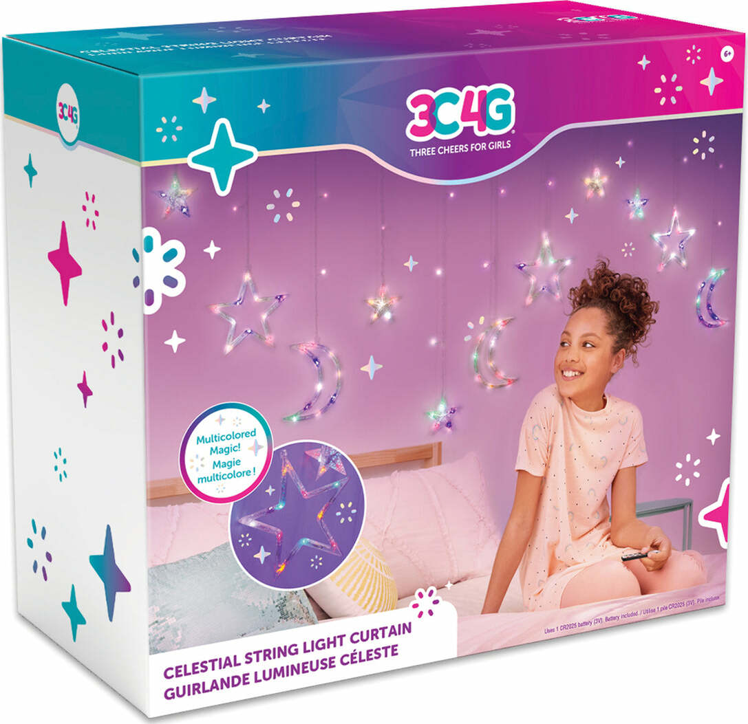 Celestial String Light Curtain