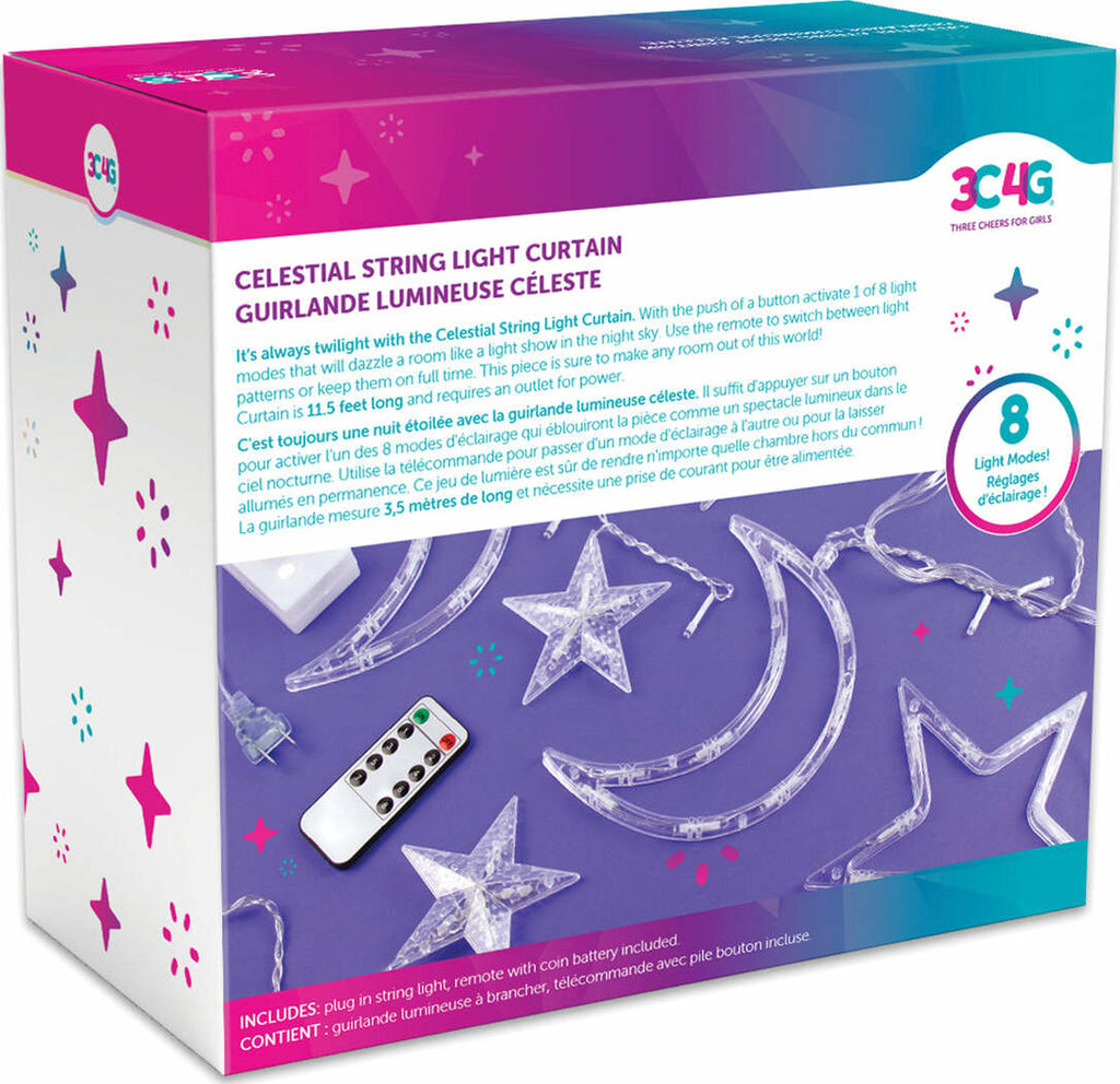 Celestial String Light Curtain