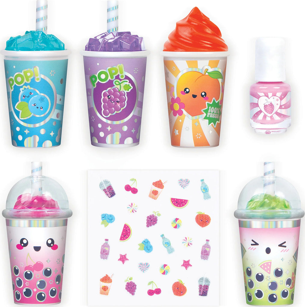 Fruity Beauty Cosmetics Vending Machine with fruit-scented lip gloss dispensers