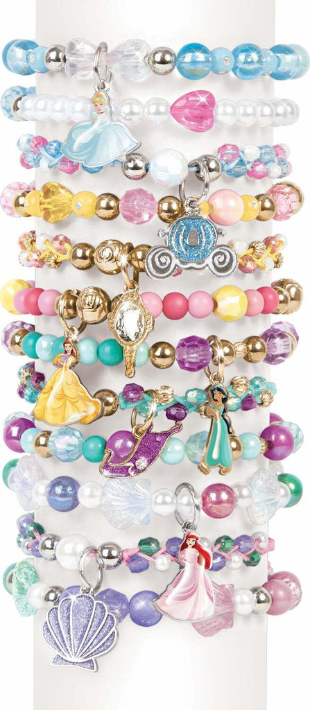 Castle Style DIY Bracelet Kit with Disney Princess charms and jewelry making supplies