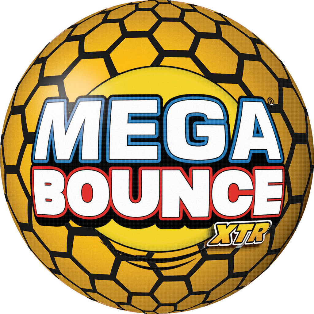 Mega Bounce XTR super high bounce ball with 85% bounce return rate available in red, blue and yellow colors