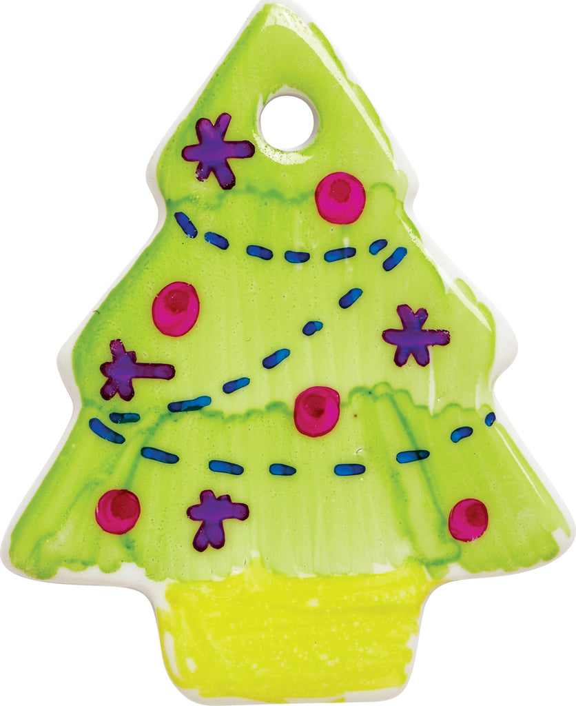 12 Days of Color Your Own Ornaments advent calendar with 12 porcelain ornaments, markers and 3D countdown calendar