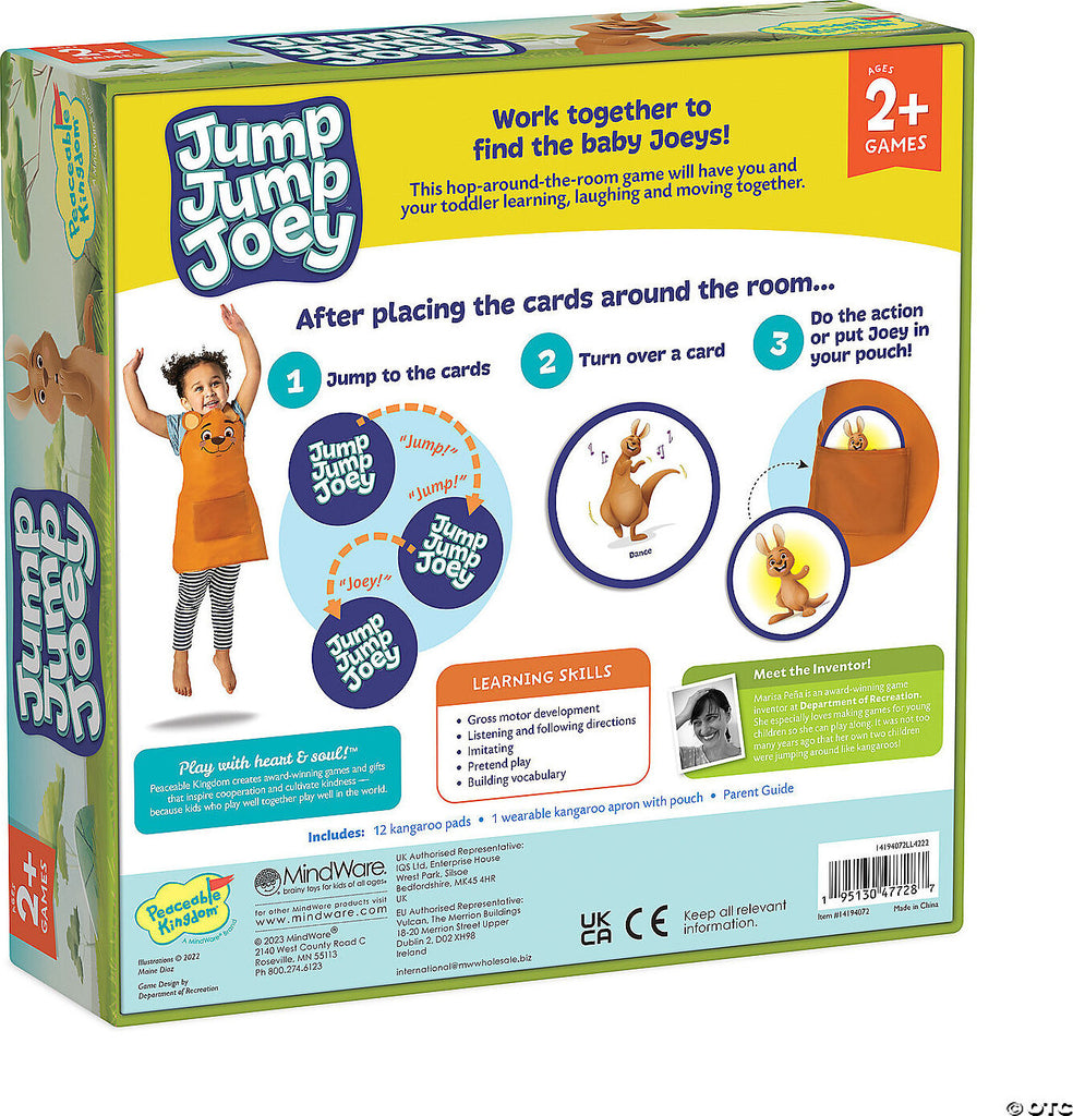 Jump Jump Joey Peaceable Kingdom Toddler Game