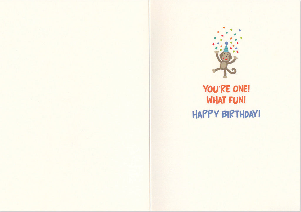Age 1 Foil Birthday Card
